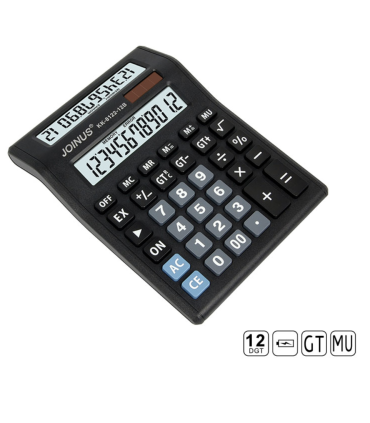 Large Dual Double DISPLAY solar CALCULATOR EASY PRESS