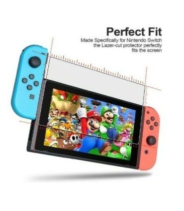 2 Pack Nintendo Switch Console Tempered Glass Screen Protector Cover