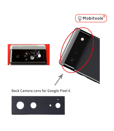 For Google Pixel 6   Rear Back Camera Glass Lens + Adhesive