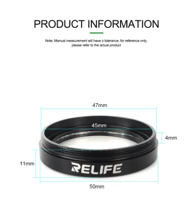 Relife M-25 Microscope Dustproof Protective Lens