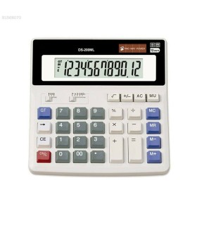 DS-200ML12-Digit Dual Power Battery Solar Display Screen Calculator Work School