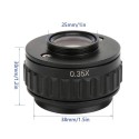 C-Mount Lens 0.35X CTV Adapter for Trinocular Stereo Zoom Microscope