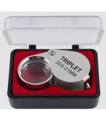 Jewelers Eye Loupe Pocket Magnifier Magnifying Glass Jewelry Diamond 30x21mm