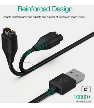 Garmin Fenix 5 5S 5X Plus 6 6S 6X Pro 7 7S 7X Charger USB Charging Cable
