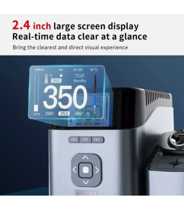 AIXUN T410 Intelligent Solder iron Station T210 Handle 100W with K tip