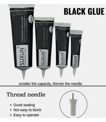 Suxun T-7000 BLACK Glue Super Adhesive Cell Phone Touch Screen Repair Craft - 110 ml