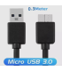 USB 3.0 Lead Cable For External Hard Drive WD Seagate Toshiba Samsung High speed