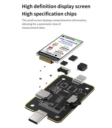 Mechanic T824 SE Mobile Phone Tail Insertion Detector Plug Tester Lightning Type-C