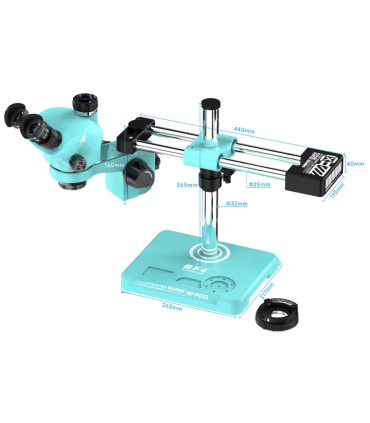 RF4 RF-FO33A 7050TV 7-50X Zoom Trinocular Stereo Boom Microscope