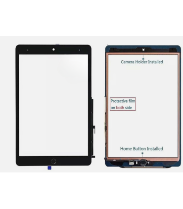 iPad 9 2021 9th Gen 10.2 A2603 A2602 A2605 A2604  Black Touch Digitizer Home Button