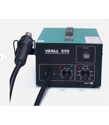YIHUA 850 3 Nozzles 550w Air Pump Type Hot Air Soldering Station SMD Rework Station With Heat Gun Desoldering Station