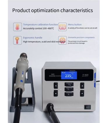 ATTEN ST-862D Hot Air Gun Station 1000W Rework Station SMD