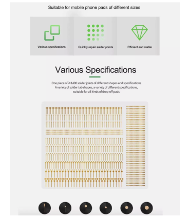 RELIFE RL-007GA Jumpwire Repair Spots Solder Pads Repair Lug