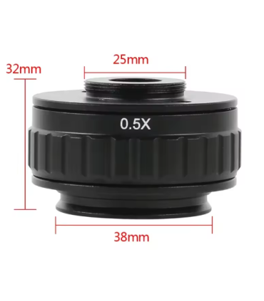 C-Mount Lens 0.5X CTV Adapter for Trinocular Microscope