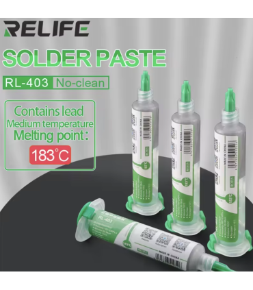 ReLife 183°C RL-403 10cc Low-Melt Leaded Solder Paste