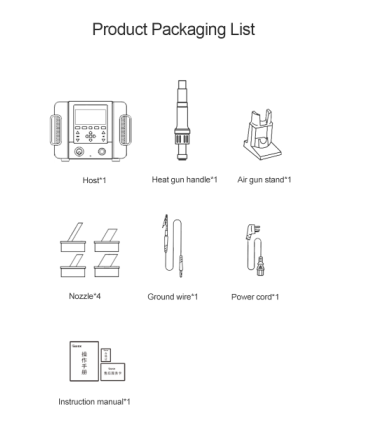 QUICK 861 Pro SMD Station Rework Station Voice Control 1300w