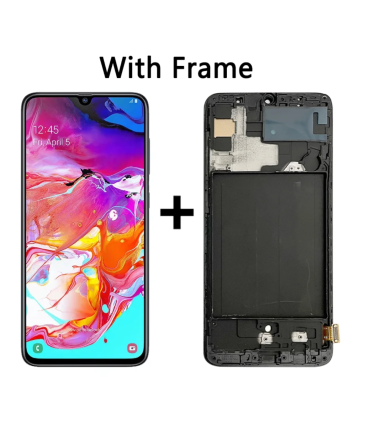 Samsung Galaxy A70 SM-A705 Incell TFT LCD Screen Display Touch Digitizer Frame