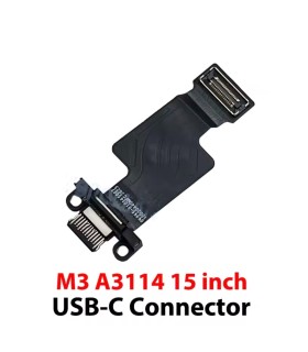 Genuine Apple MacBook air 15 A3114 Socket USB C Charging Port flex 821-04810-A