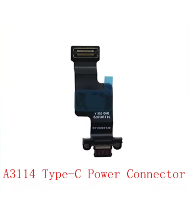 Genuine Apple MacBook air 15 A3114 Socket USB C Charging Port flex 821-04810-A