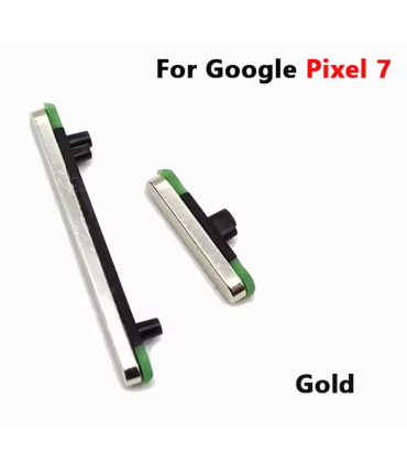 Google Pixel 7 Gold Power Volume Outer Side Button Key Replacement