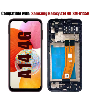 Samsung Galaxy A14 4G SM-A145R LCD Display lens Screen Digitizer frame