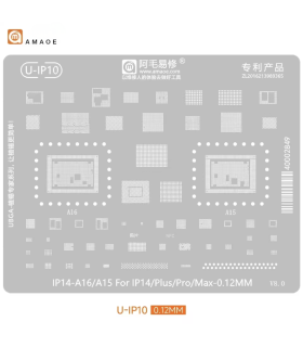 Apple iPhone 14 Plus Pro Max A16/A15 BGA Reballing Stencil Tin Soldering