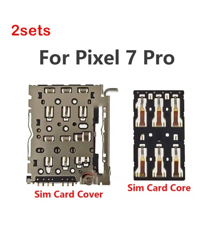 2 sets of Google Pixel 6 7 Pro 7A 8 8Pro sim card reader holder contacts pins