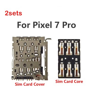 2 sets of Google Pixel 7 Pro sim card reader holder contacts pins