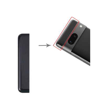 Black Google Pixel 7 Replacement  Top Back Battery Panel Cover Premium Quality