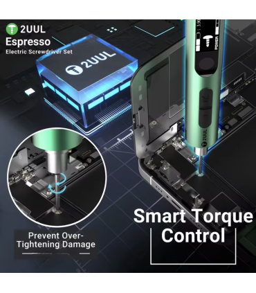 2UUL SD11 Espresso Electric Screwdriver Set Portable Adjustable 5 Speed Torque