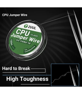 2UUL FX-002S Ultra-fine Silver jumper jump Wire 0.02MM 100m conductive