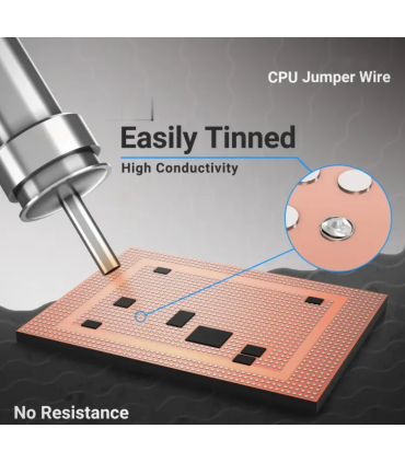 2UUL FX-002S Ultra-fine Silver jumper jump Wire 0.02MM 100m conductive