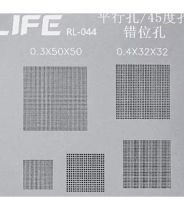 RELIFE Parallel 45 Degree Multi-Purpose reballing BGA Stencil 0.3 0.35 0.4 0.5