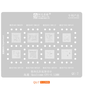 Amaoe U-QSU4 BGA Reballing Solder Template Stencil for Qualcomm Snapdragon CPU