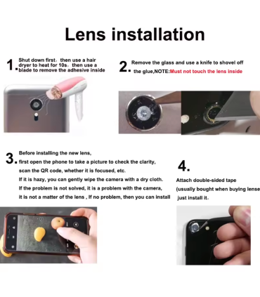 For Apple iPhone 17 pro max Camera back rear Lens Glass Adhesive