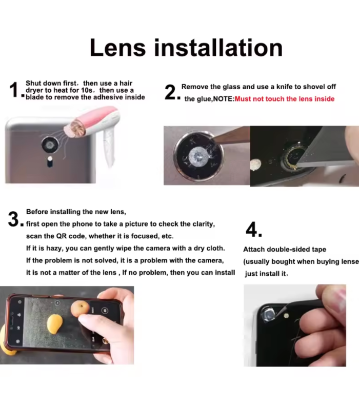 For Apple iPhone 17 AIR Camera back rear Lens Glass Adhesive