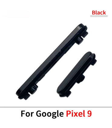 For Google Pixel 9 Black Replacement Side Power Volume Up Down Buttons Keys