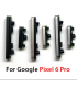 For Google Pixel 6 Pro Gold Side External Power Key Set Volume Up Down Buttons