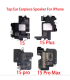 For Apple iPhone 15 Pro Replacement Earpiece Ear top Speaker Module Assembly