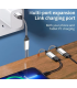 Dual USB 1 Male to 2 Female Adapter Splitter 2 Port for Data Power Charging
