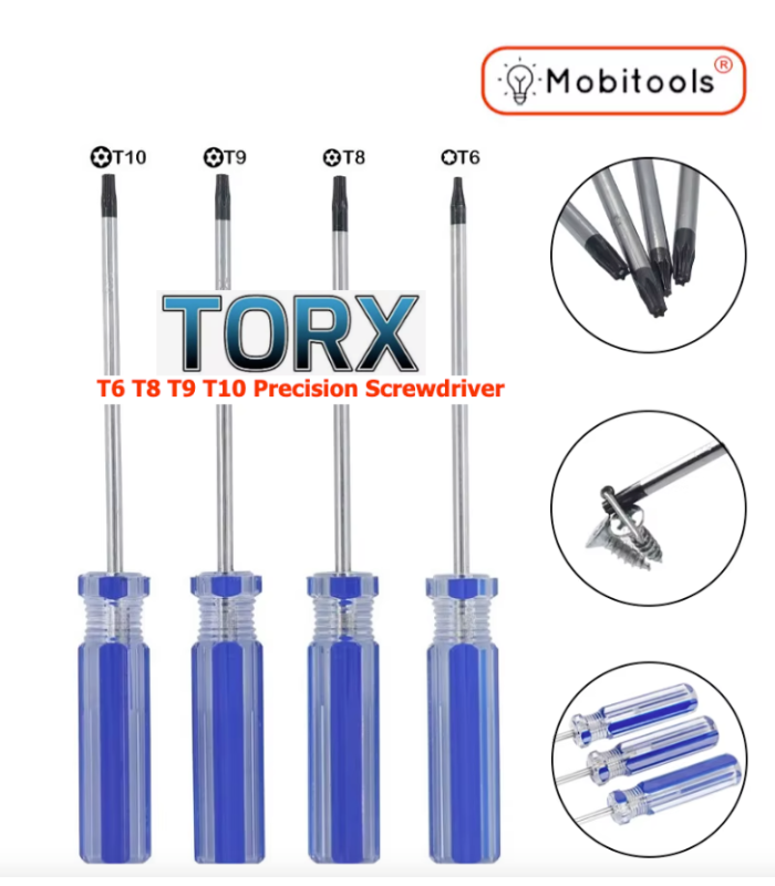 Repair Tool Set of Torx T6 T8 T9 T10 Precision Screwdriver set for Xbox PS3