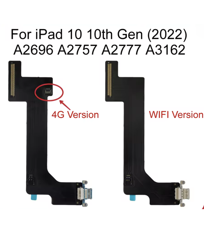 Pink Charging Connector Flex Cable for Apple iPad 2022 10th Gen Wifi version