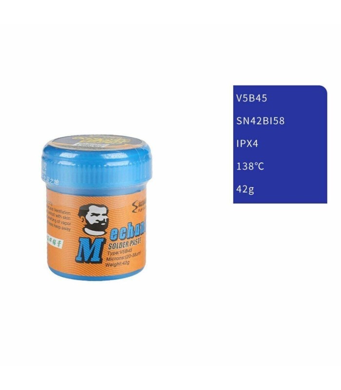 MECHANIC V5B45 SOLDER PASTE 42G 138°C  degree Low Temperature