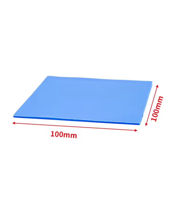 2 PCS SILICONE Blue Thermal Pad 100 x 100 x 1.0 mm thick 6 W/mK Heat Sink