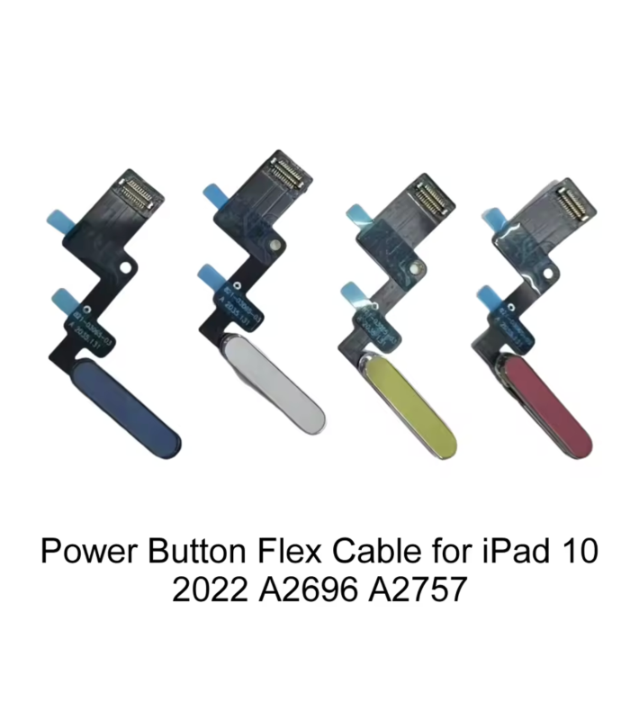 For Apple iPad 10th 2022 10.9 gen White Home Power Button Fingerprint Flex Cable