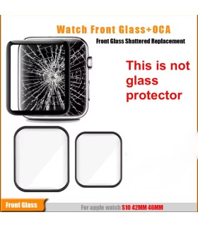 For Apple Watch iwatch replacement Front Glass Lens With OCA Series 10 S10 46mm