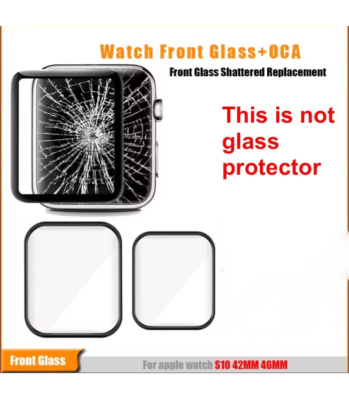 For Apple Watch iwatch replacement Front Glass Lens With OCA Series 10 S10 42mm