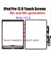 For Apple iPad Pro 12.9 5th 6th Gen outer Touchpad Touch Screen Digitizer With OCA