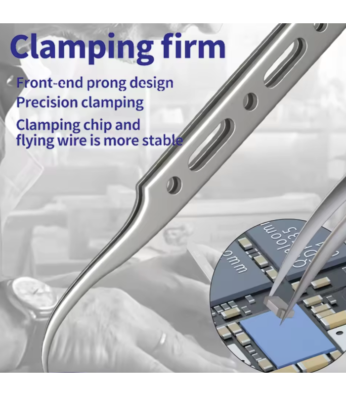 MECHANIC G-11 Straight Super Hard Anti-magnetic Tweezers for Repair PCB boards