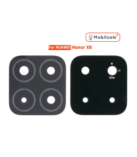 HONOR X6 Replacement Rear Camera Lens Glass Adhesive (Black) - UK